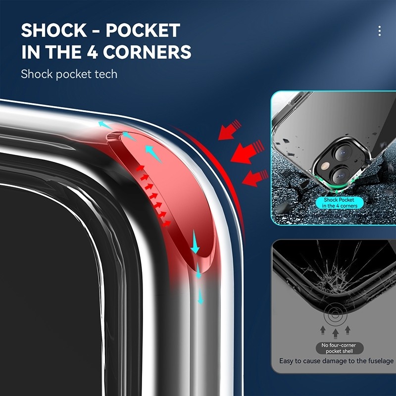 iPhone 14 Plus Θήκη Σιλικόνης Διάφανη Με Σταντ Four Corner Airbag Shockproof Holder Phone Case Transparent