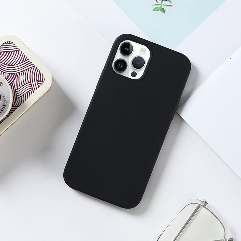iPhone 14 Θήκη Σιλικόνης Πορτοκαλί Solid Silicone Phone Case Orange