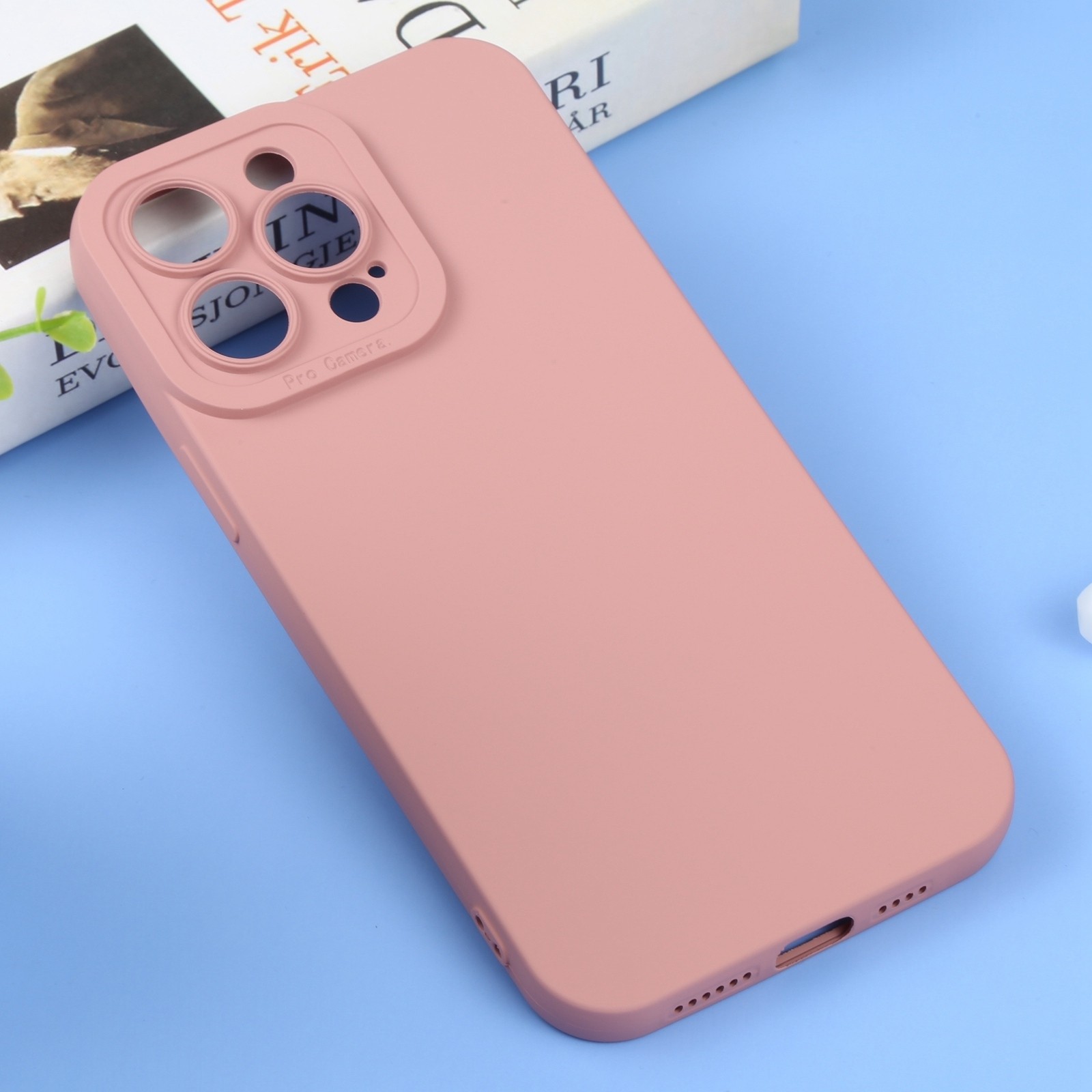 iPhone 14 Pro Max Θήκη Σιλικόνης Ροζ Liquid Silicone Full Coverage Phone Case Pink