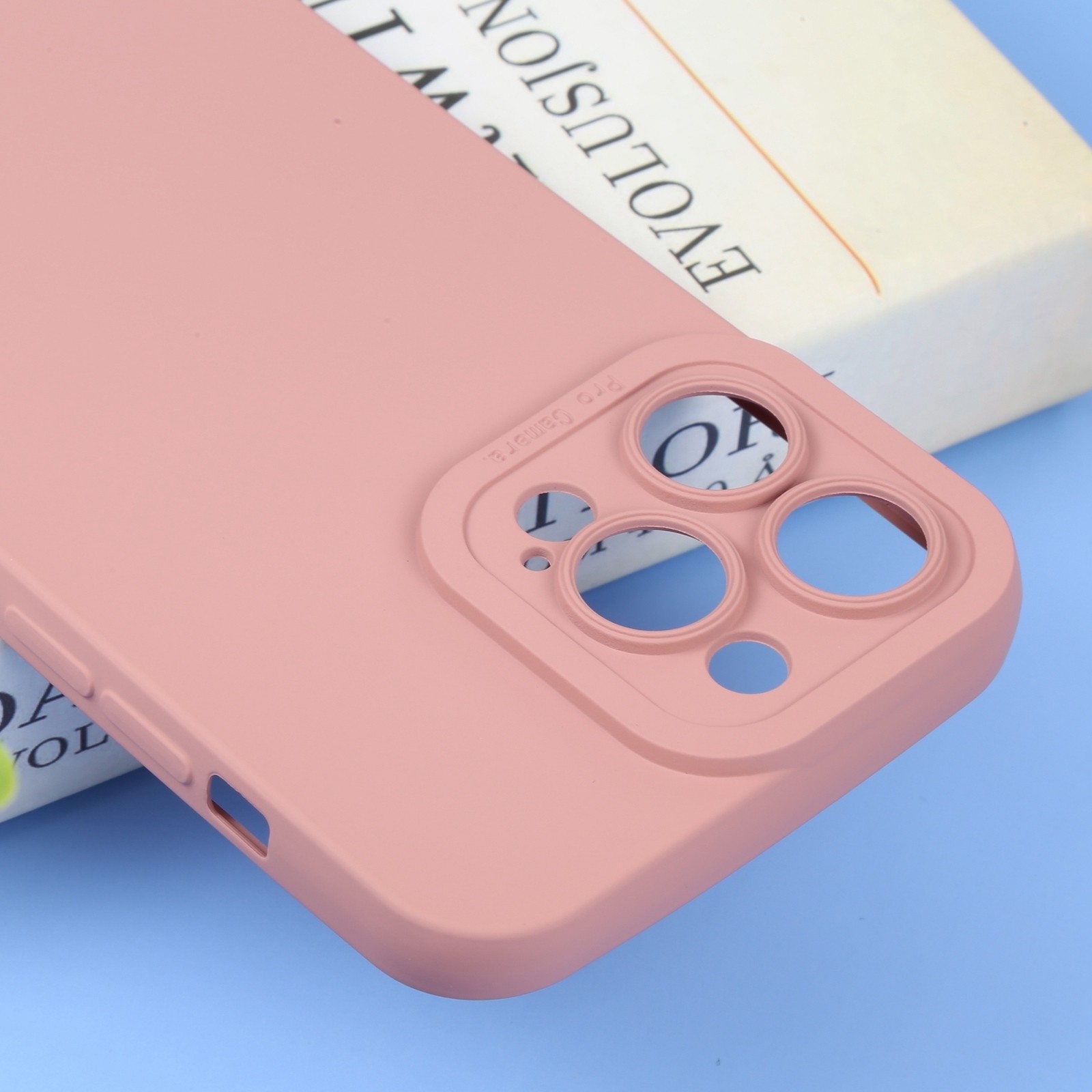 iPhone 14 Pro Max Θήκη Σιλικόνης Ροζ Liquid Silicone Full Coverage Phone Case Pink