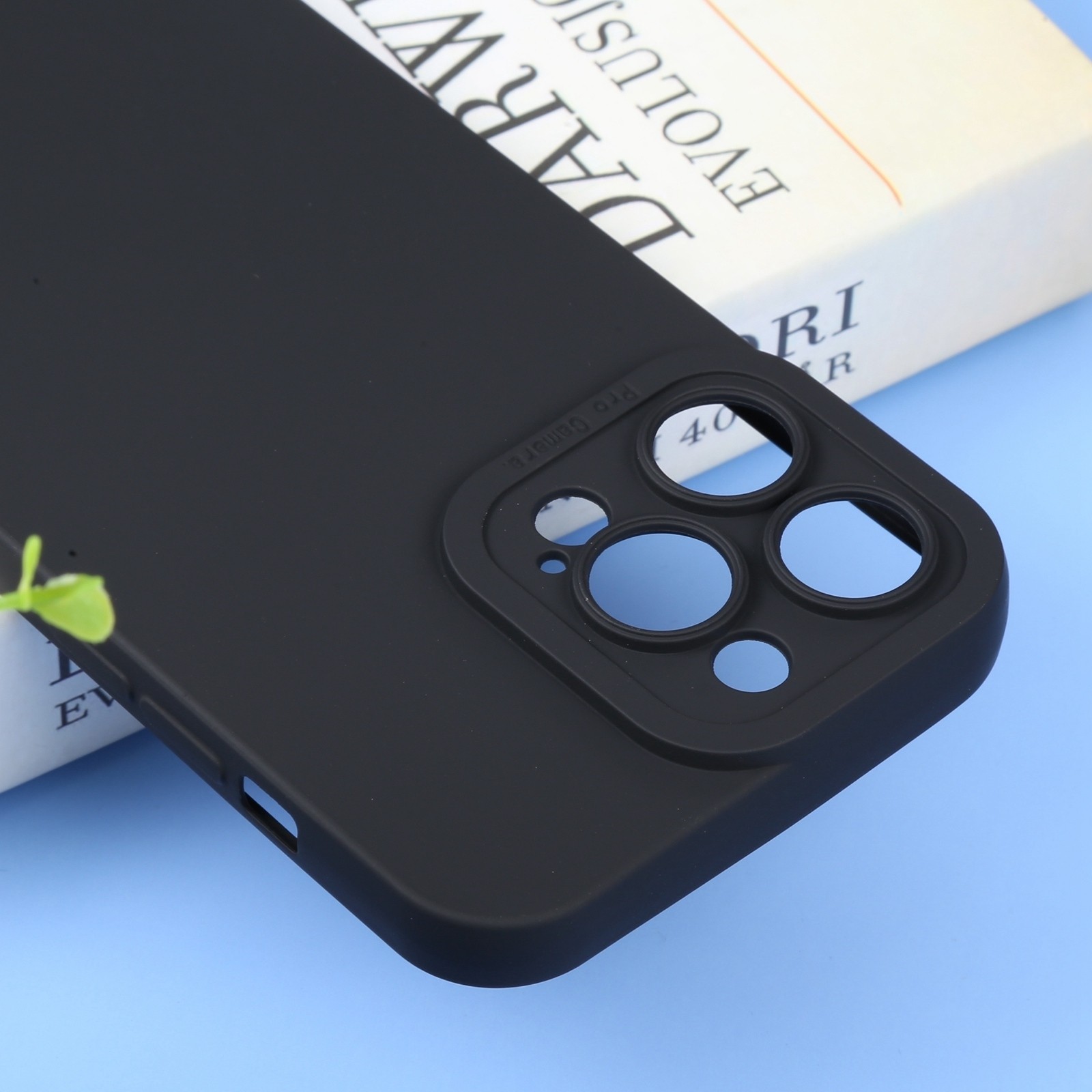 iPhone 14 Pro Max Θήκη Σιλικόνης Μαύρη Liquid Silicone Full Coverage Phone Case Black