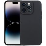 iPhone 14 Pro Max Θήκη Σιλικόνης Μαύρη Liquid Silicone Full Coverage Phone Case Black