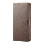 iphone 14 Pro Max Θήκη Βιβλίο Καφέ LC.IMEEKE Calf Texture Phone Case Brown