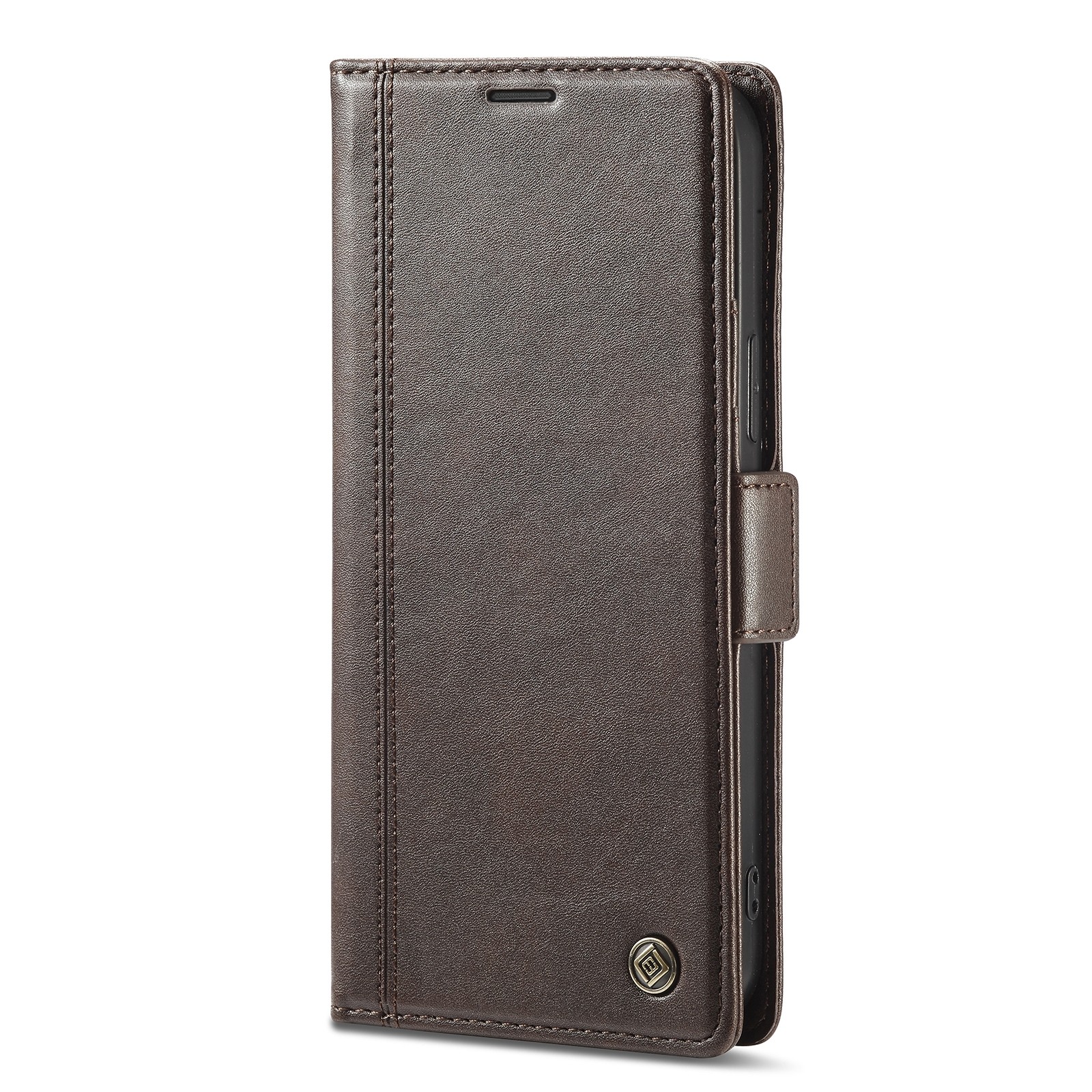 iPhone 14 Pro Max Θήκη Βιβλίο Καφέ LC.IMEEKE Magnetic Buckle Horizontal Flip Case Coffee