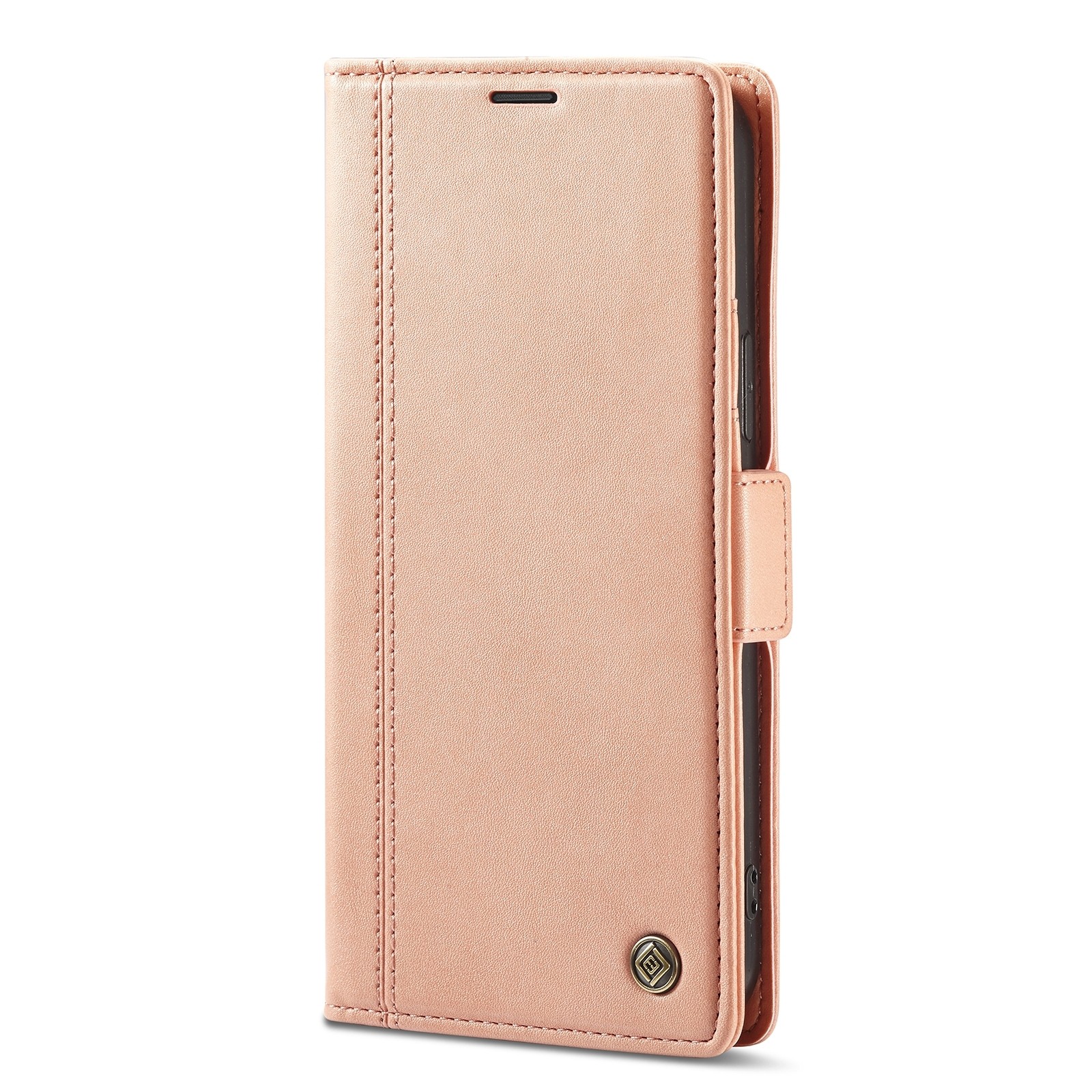 iPhone 14 Pro Max Θήκη Βιβλίο Ροζ - Χρυσό LC.IMEEKE Magnetic Buckle Horizontal Flip Case Rose Gold
