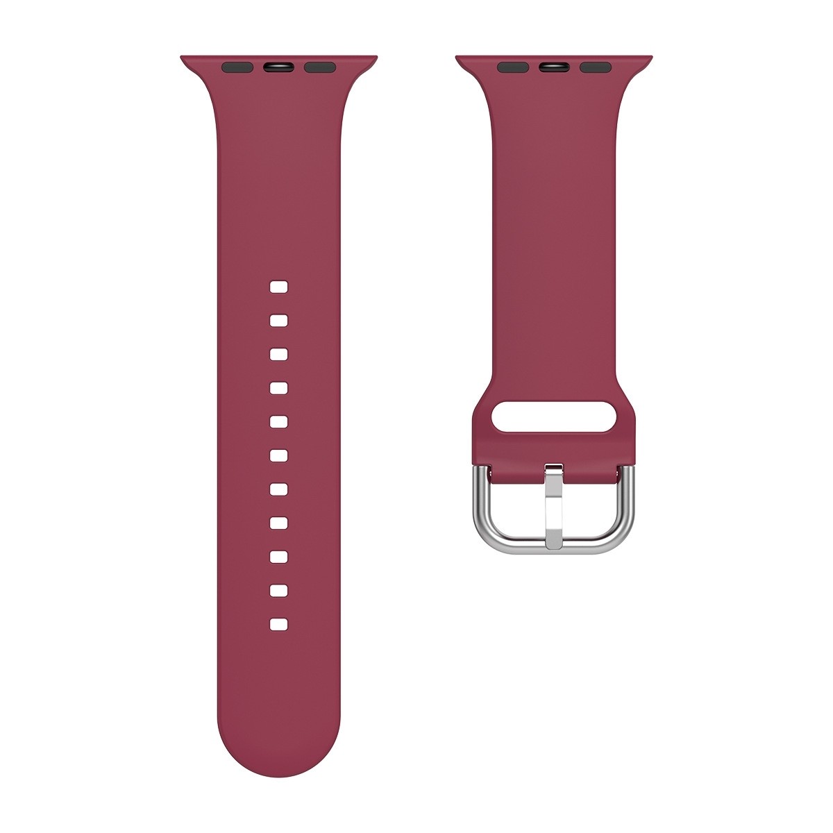 Λουράκι Apple Watch Series 6 & SE & 5 & 4 44mm Silicone Solid Color Watch Band Wine Red