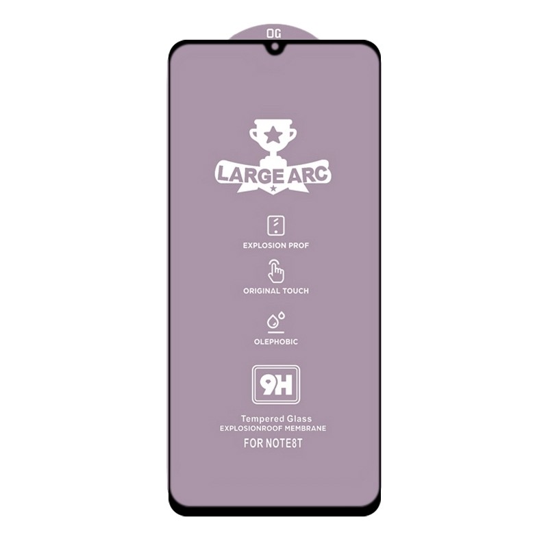 Xiaomi Mi 10 Lite 5G Προστατευτικό Τζαμάκι Μαύρο 9H HD Large Arc High Alumina Full Screen Tempered Glass Film