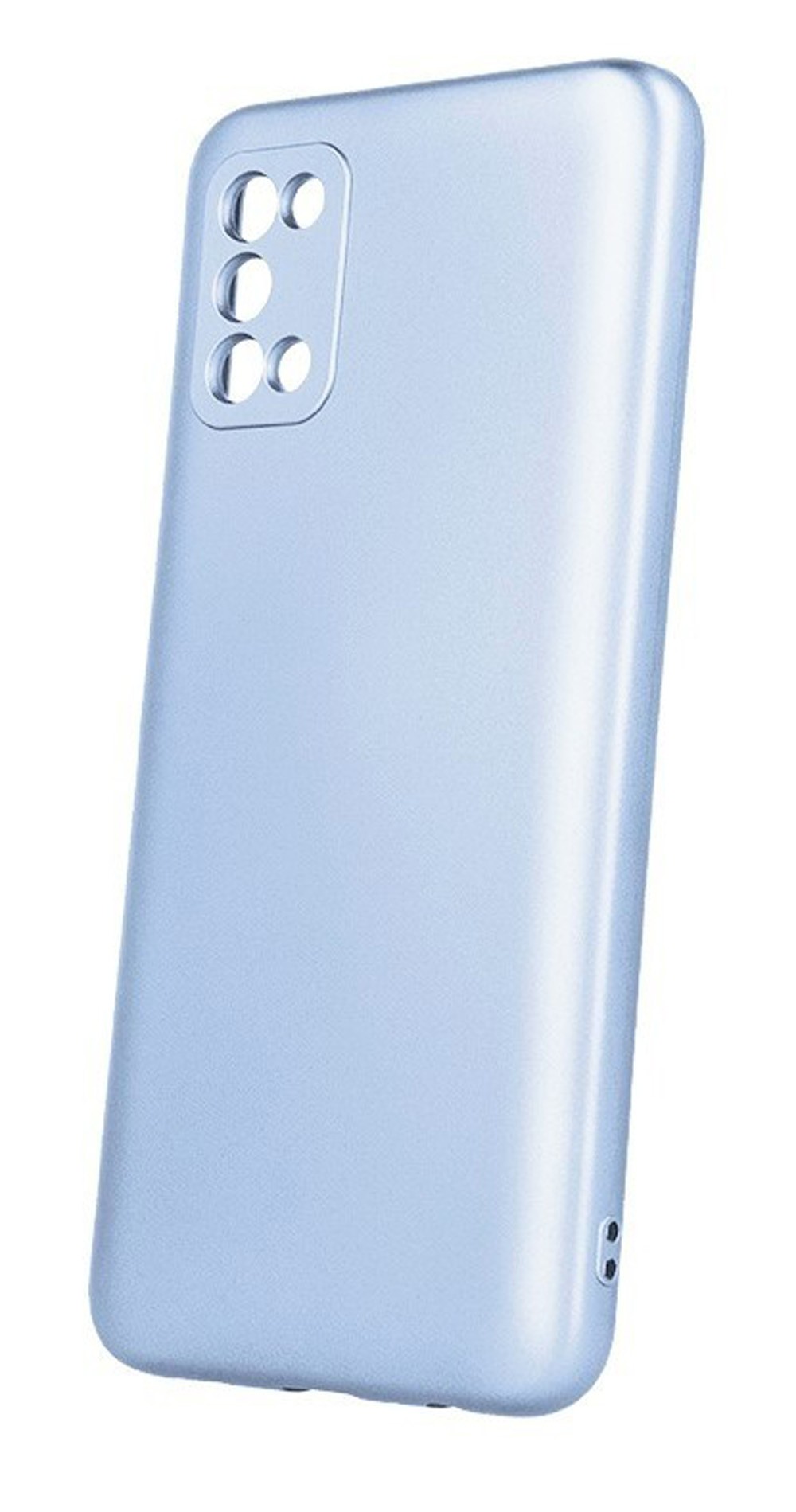 Forcell Samsung Galaxy A03s Metallic Θήκη Σιλικόνης - Light Blue