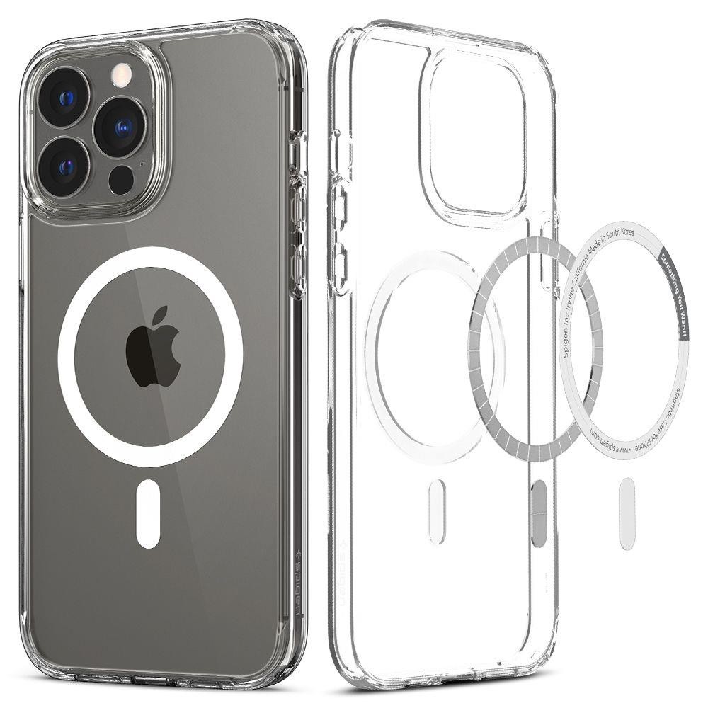 iPhone 13 Pro Θήκη Διάφανη - Λευκή Spigen Ultra Hybrid Magsafe Back Cover White ACS03267