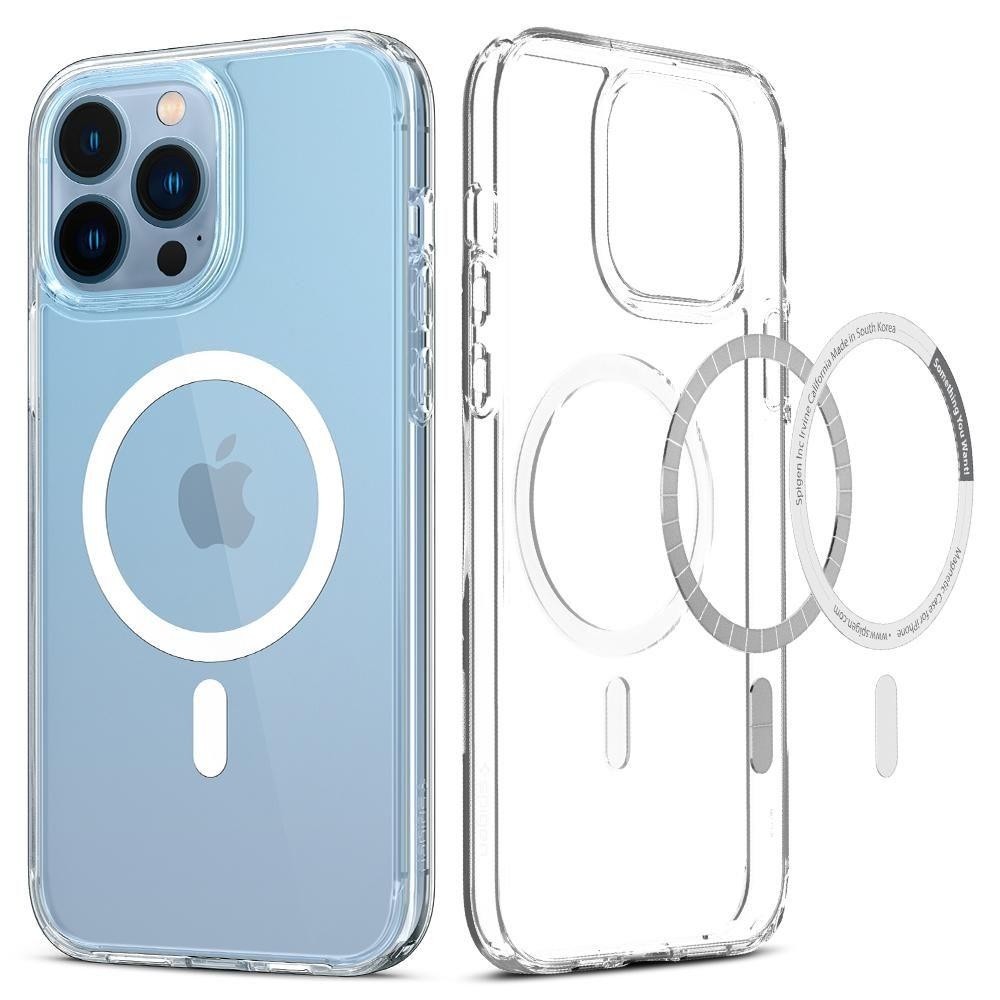 iPhone 13 Pro Θήκη Διάφανη - Λευκή Spigen Ultra Hybrid Magsafe Back Cover White ACS03267