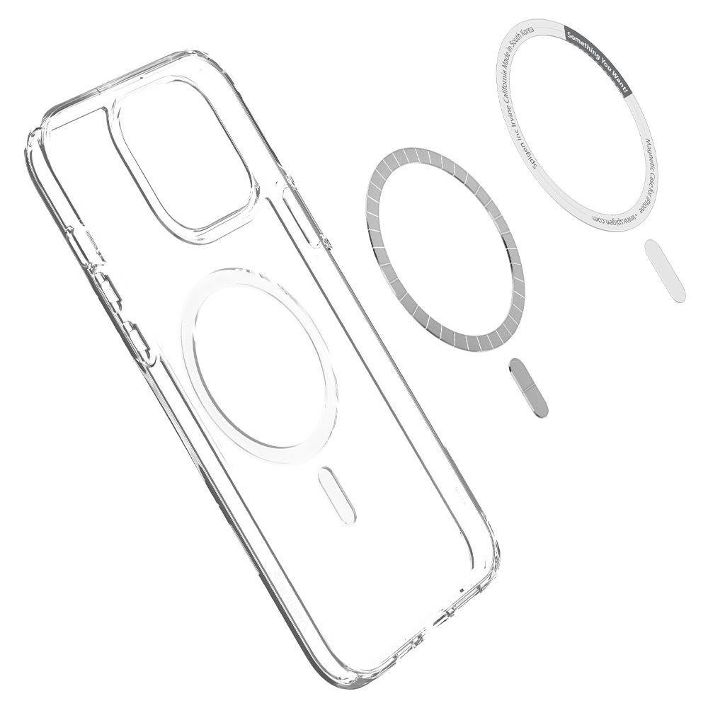iPhone 13 Pro Θήκη Διάφανη - Λευκή Spigen Ultra Hybrid Magsafe Back Cover White ACS03267