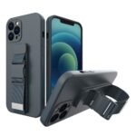 Xiaomi Poco M4 Pro 5G Θήκη Σιλικόνης Σκούρο Μπλε Rope Case Gel TPU Airbag Case Cover with Lanyard Navy Blue