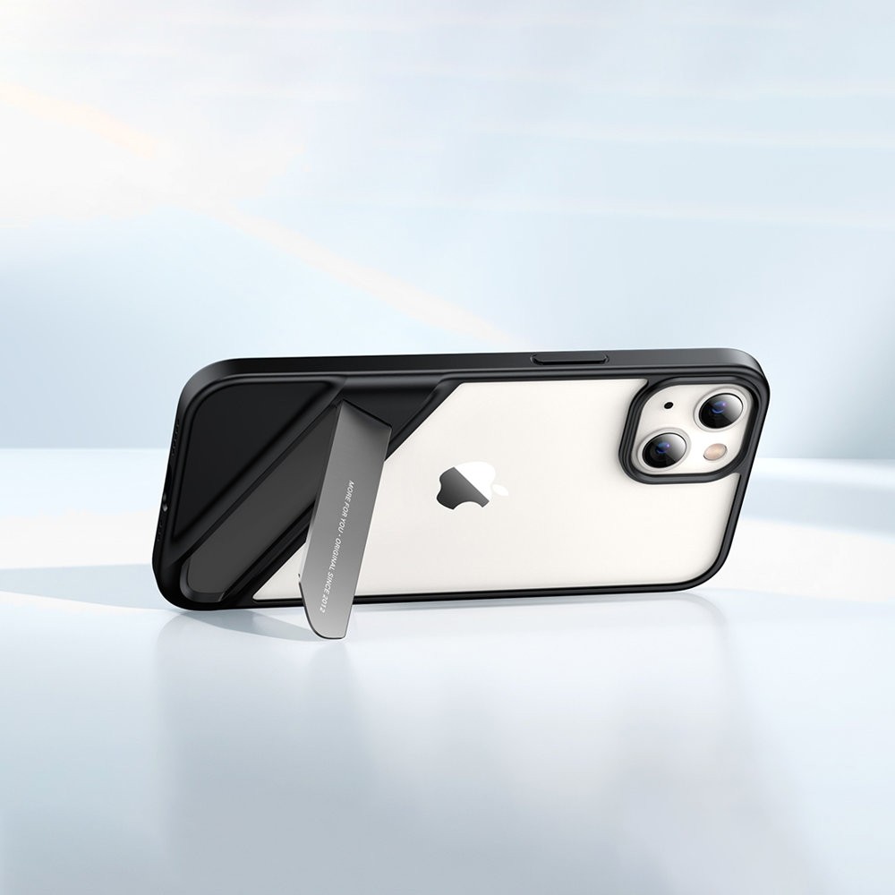iPhone 13 Pro Θήκη Ugreen LP526 Fusion Kickstand Case Hard Cover with Gel Frame and Stand Black (90153)