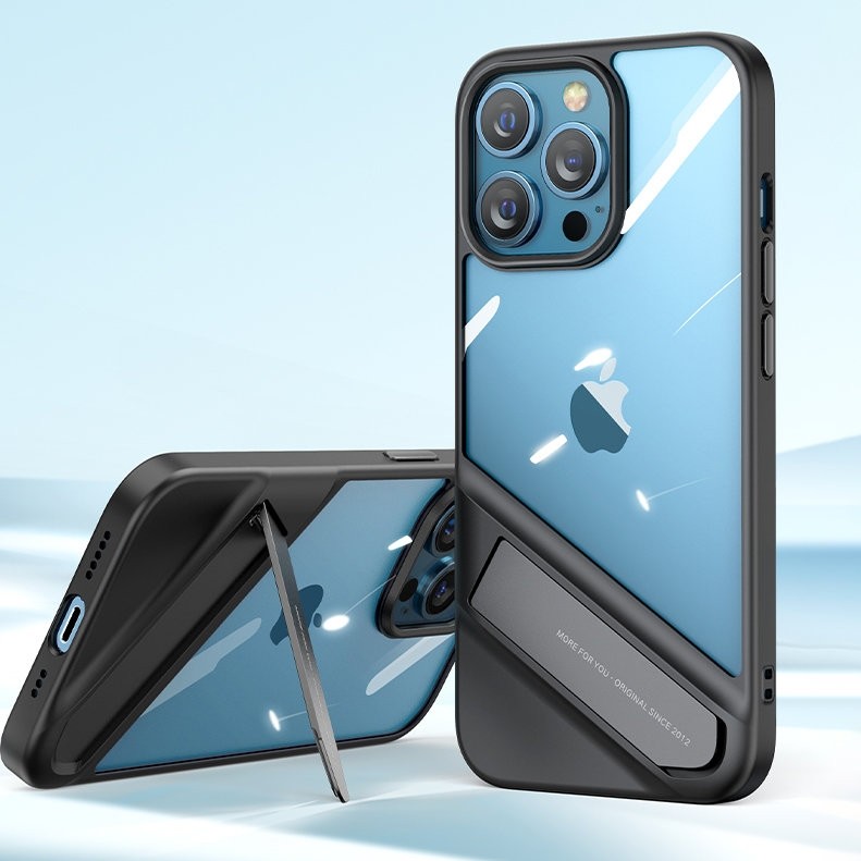 iPhone 13 Pro Θήκη Ugreen LP526 Fusion Kickstand Case Hard Cover with Gel Frame and Stand Black (90153)