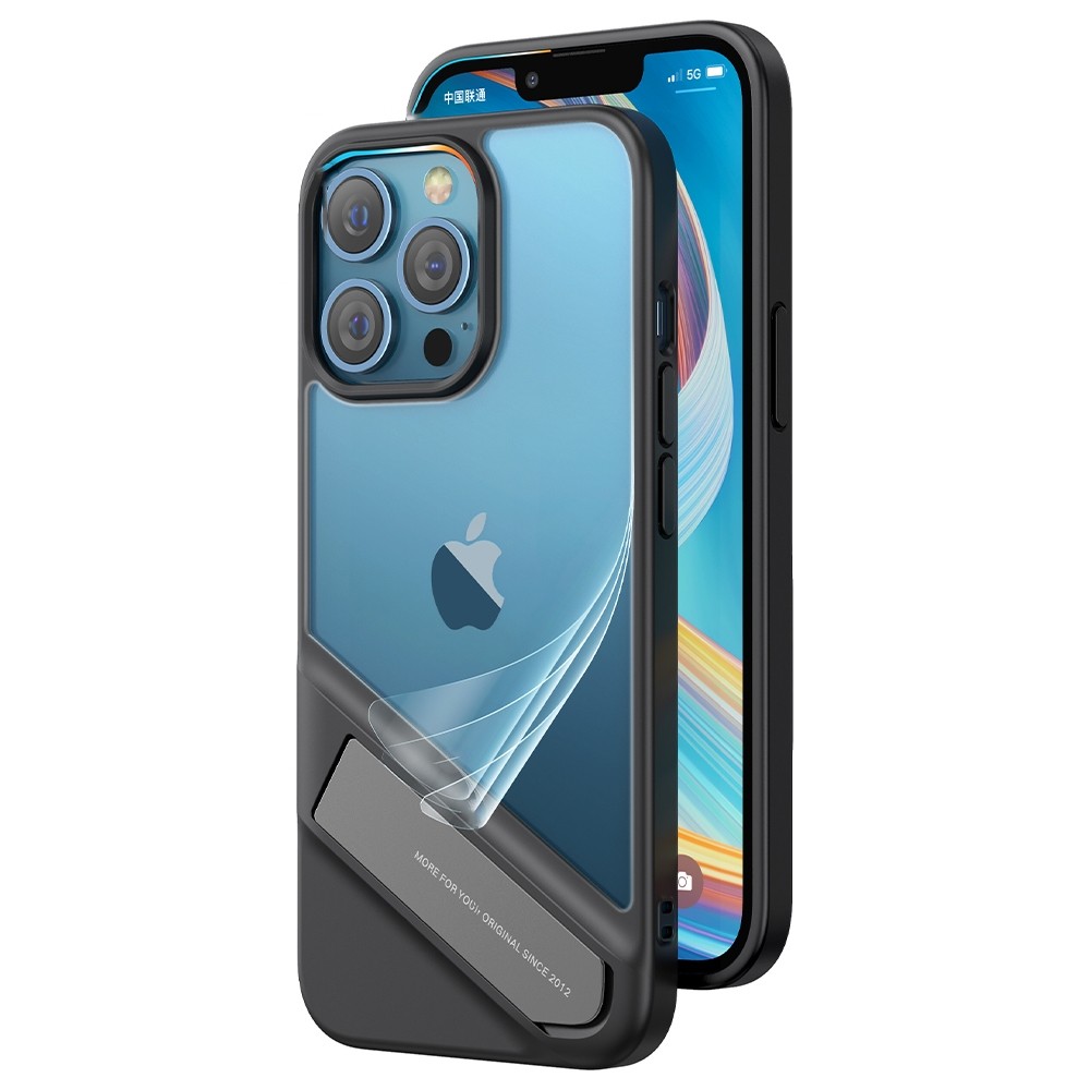 iPhone 13 Pro Θήκη Ugreen LP526 Fusion Kickstand Case Hard Cover with Gel Frame and Stand Black (90153)
