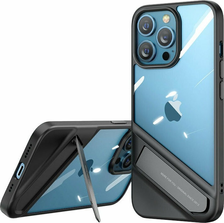 iPhone 13 Pro Θήκη Ugreen LP526 Fusion Kickstand Case Hard Cover with Gel Frame and Stand Black (90153)