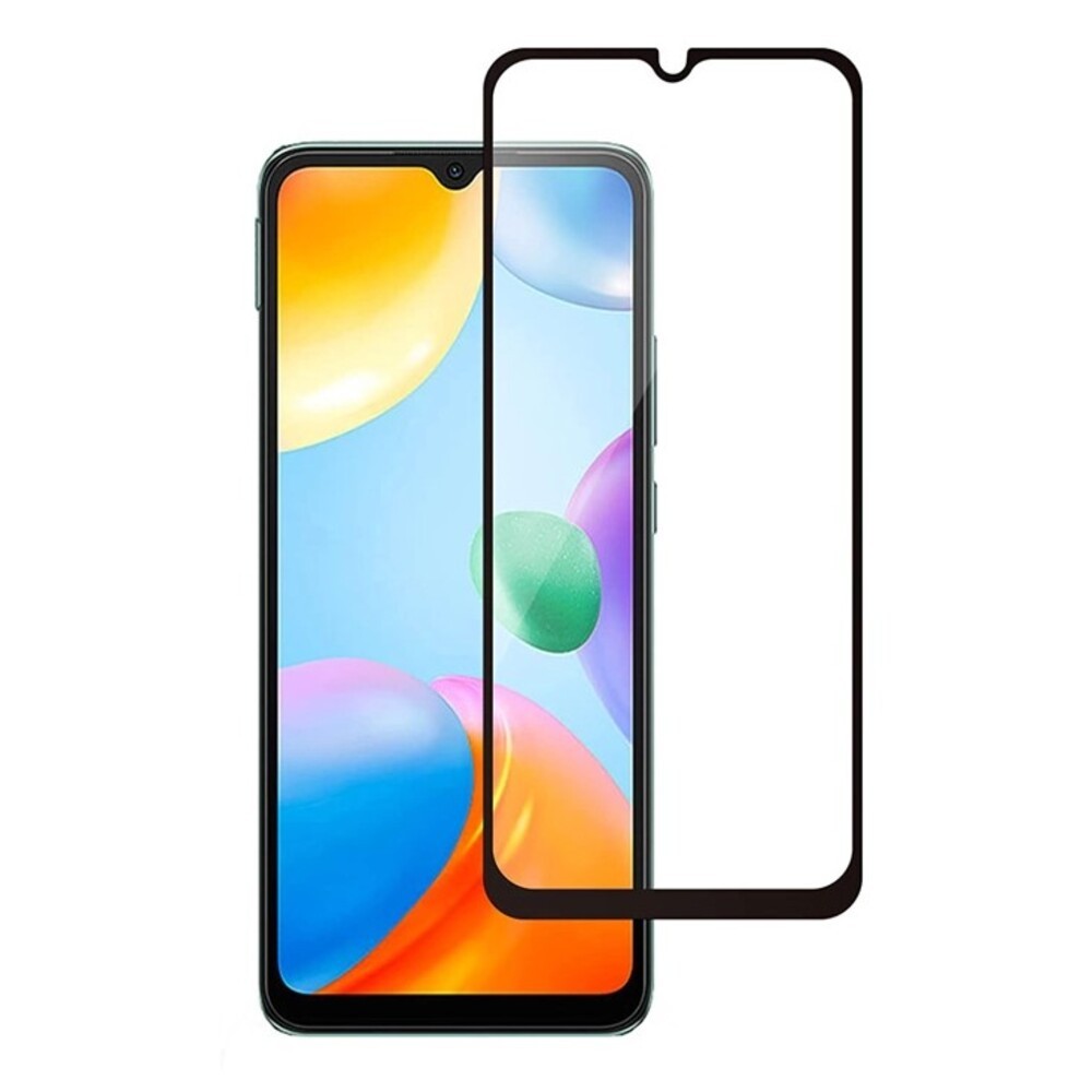 Xiaomi Redmi 10C Προστατευτικό Τζαμάκι Μαύρο 5D Full Glue Full Coverage Tempered Glass Black