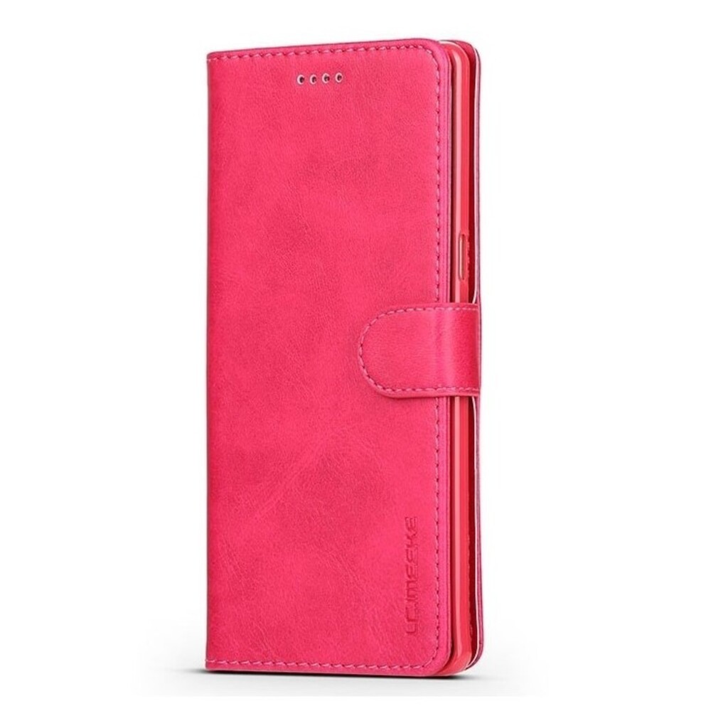LC.IMEEKE Samsung Galaxy A33 5G Calf Texture Θήκη Βιβλίο - Fuchsia