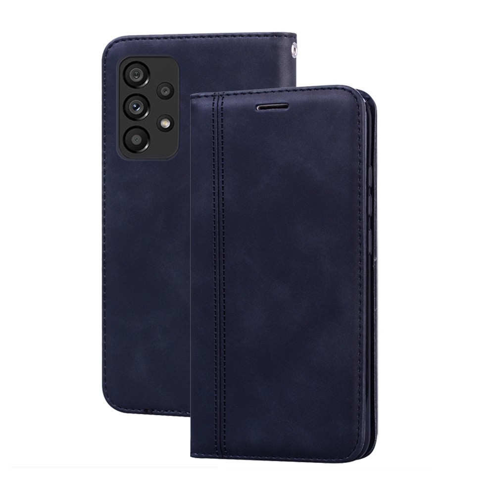 Samsung Galaxy A53 5G Θήκη Βιβλίο Μαύρο Frosted Business Magnetic Flip Phone Case Black