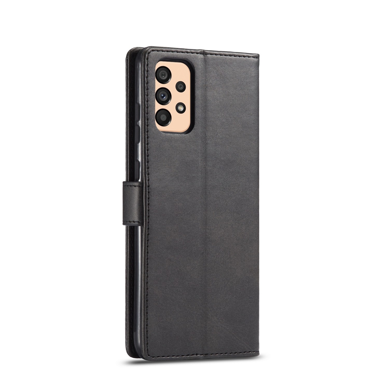 Samsung Galaxy A33 5G Θήκη Βιβλίο Μαύρο LC.IMEEKE Calf Texture Phone Case Black