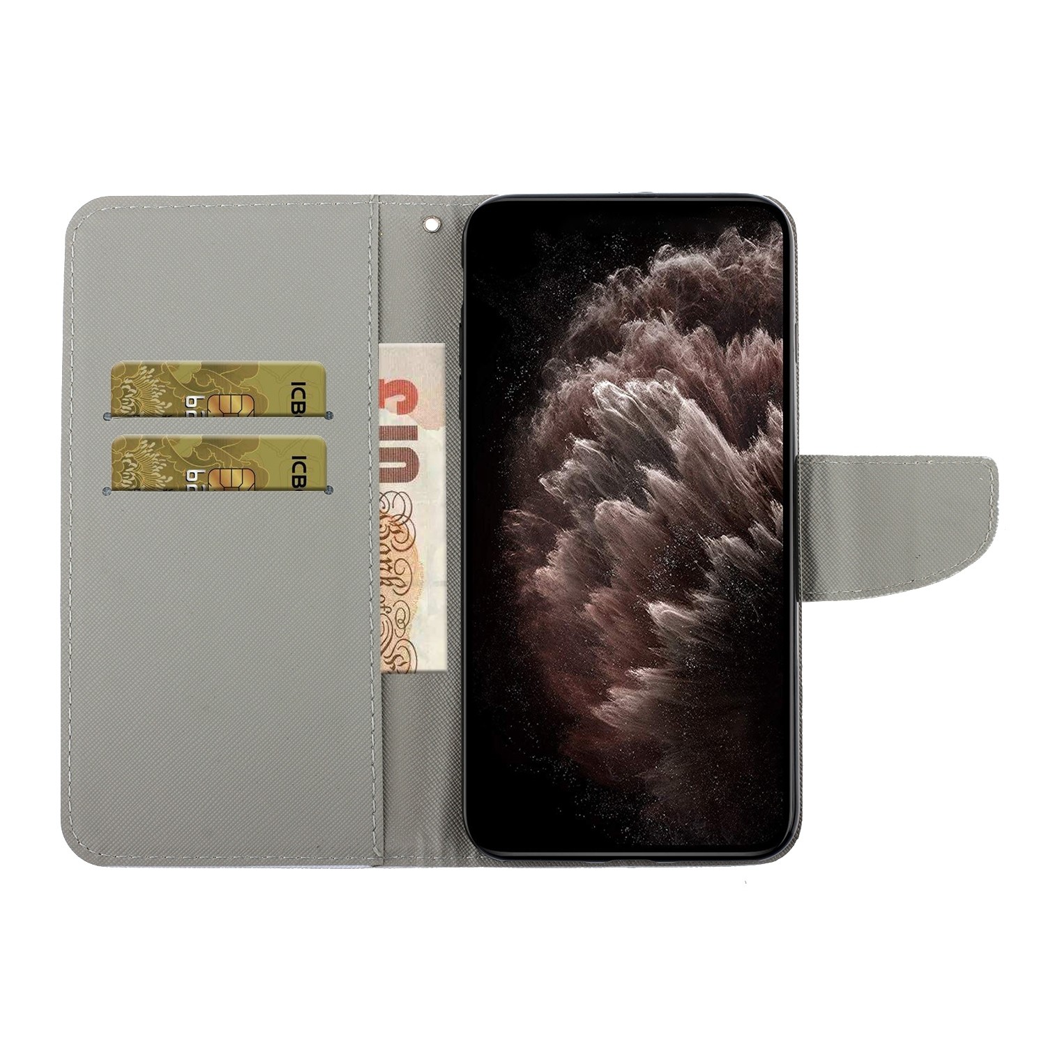 Samsung Galaxy A33 5G Θήκη Βιβλίο Painted Pattern Horizontal Flip Phone Case Red Bear