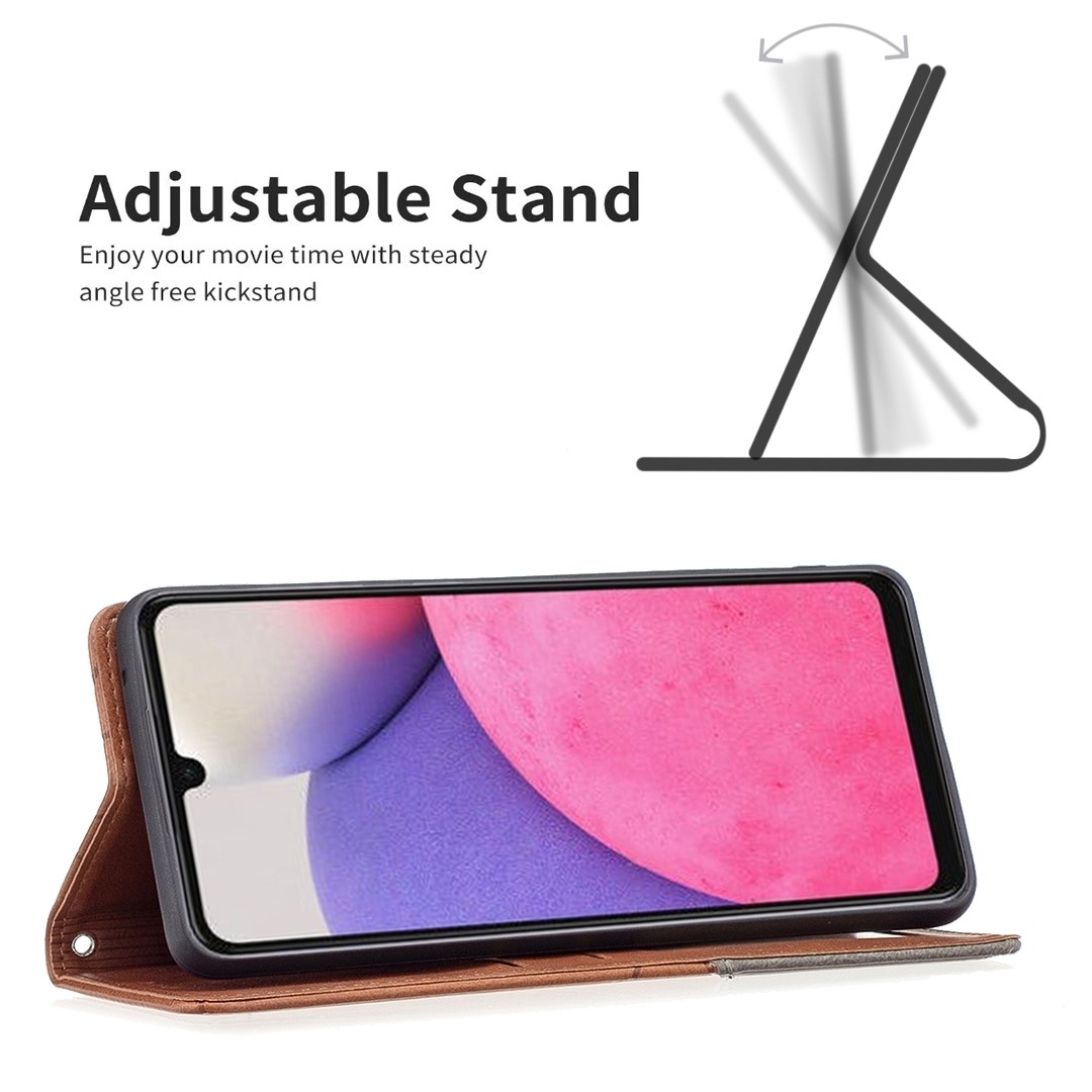 Samsung Galaxy A33 5G Θήκη Βιβλίο Καφέ Prismatic Invisible Magnetic Phone Case Brown
