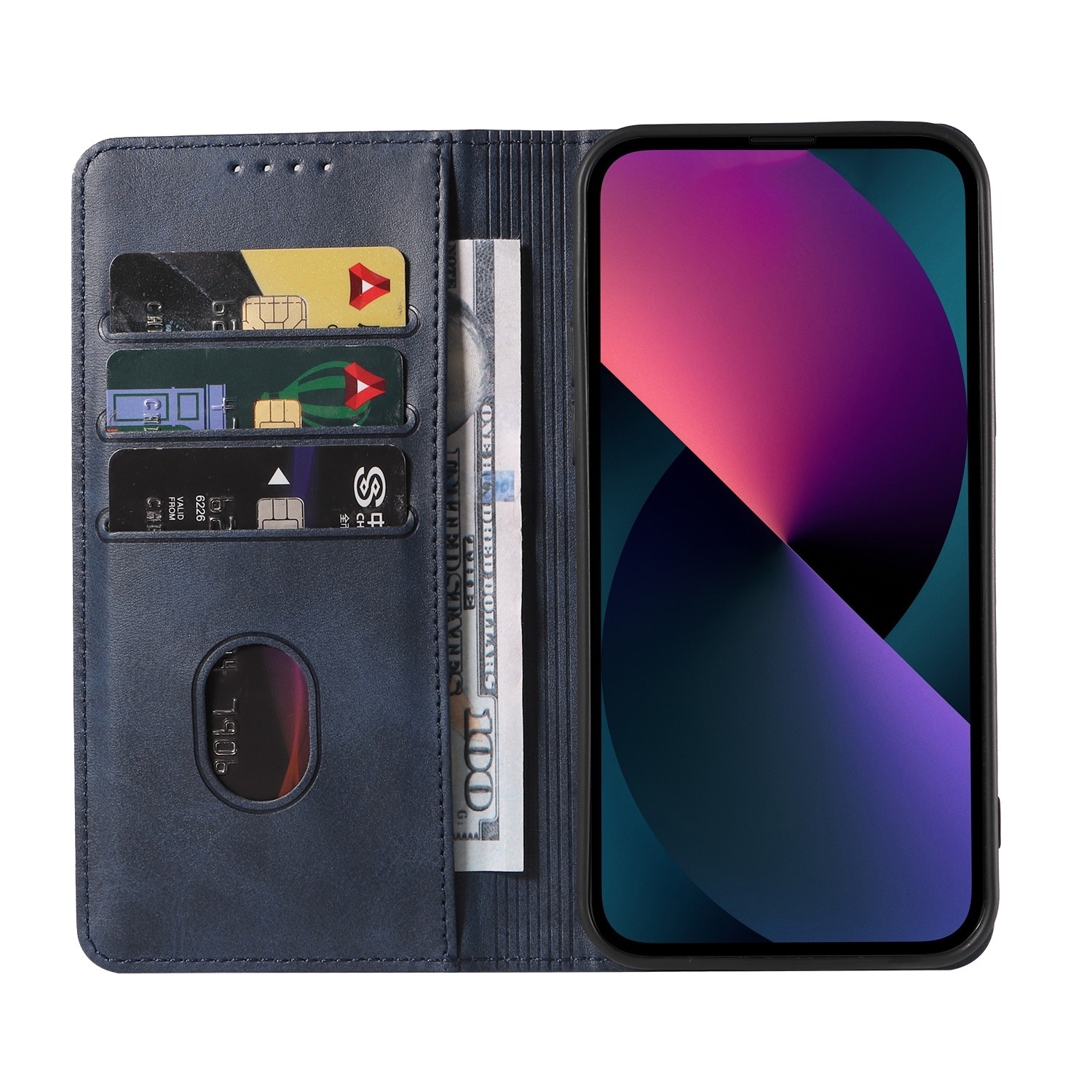 Samsung Galaxy A33 5G Θήκη Βιβλίο Μπλε Calf Texture Magnetic Flip Phone Case Blue