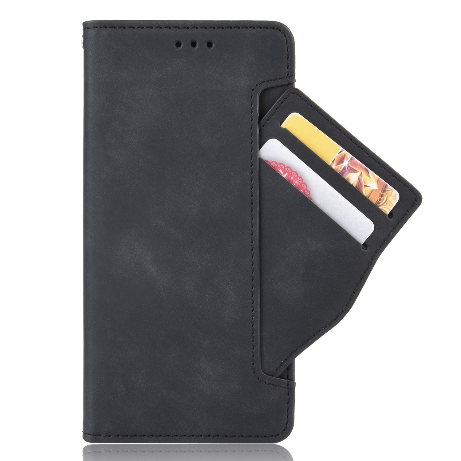 TCL 20Y / Alcatel 1S 2021 Θήκη Βιβλίο Μαύρο Skin Feel Calf Pattern Phone Case Black