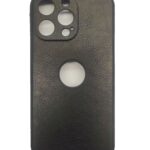 iPhone 13 Pro Θήκη Μαύρη PU Leather Black Profile Semihard Cover Case Black