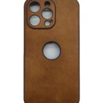 iPhone 13 Pro Θήκη Καφέ PU Leather Black Profile Semihard Cover Case Brown