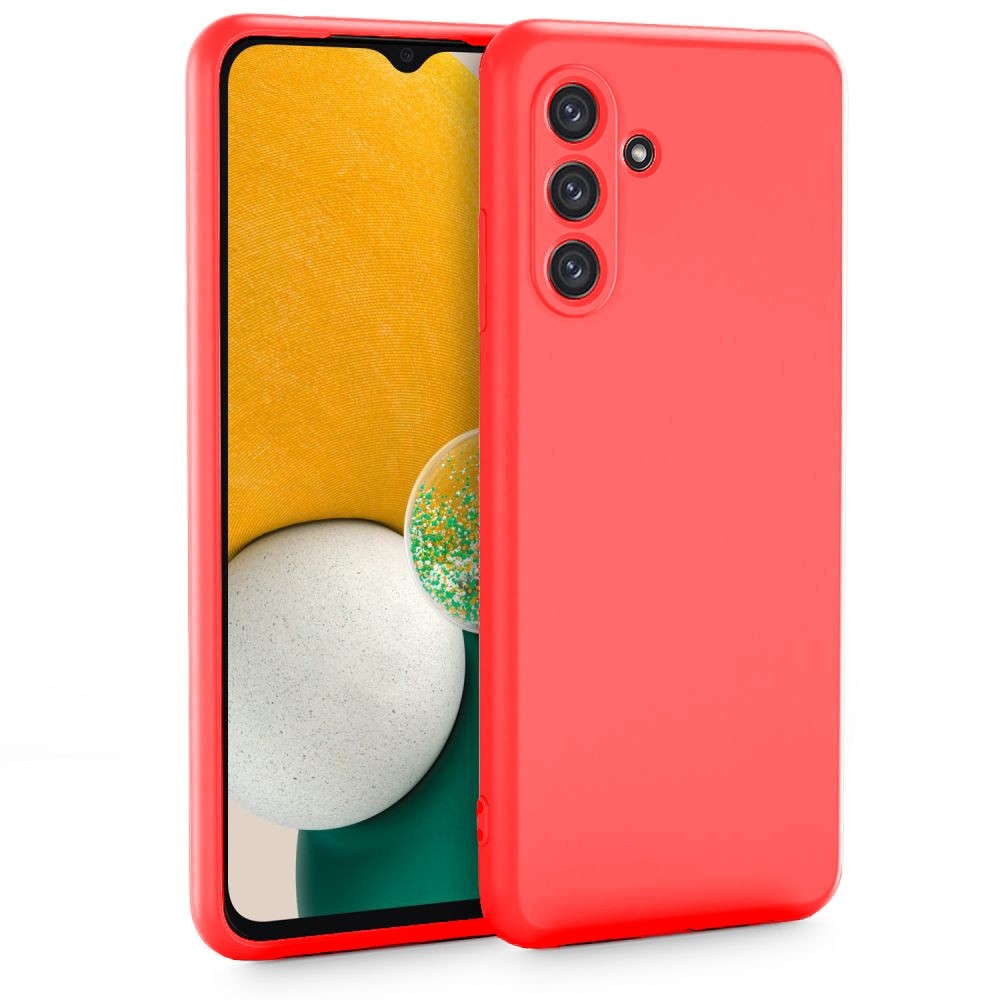 Samsung Galaxy A13 5G / A04s Θήκη Σιλικόνης Κόκκινη Soft Touch Silicone Rubber Soft Case Red