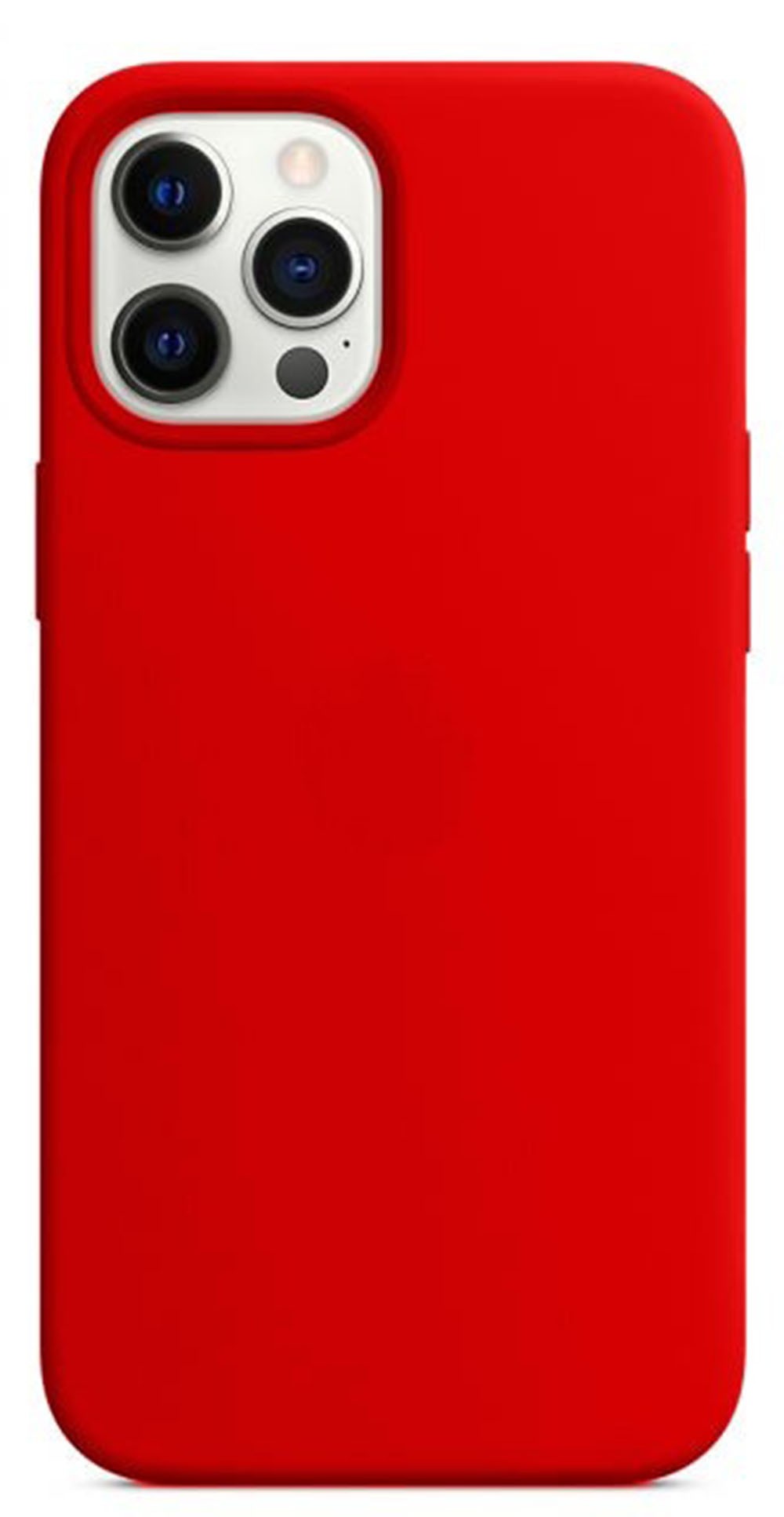 Forcell iPhone 12 Pro Max Soft Touch Θήκη Σιλικόνης - Red