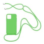 Forcell iPhone 13 Pro Soft Touch Θήκη Σιλικόνης Με Λουράκι - Green