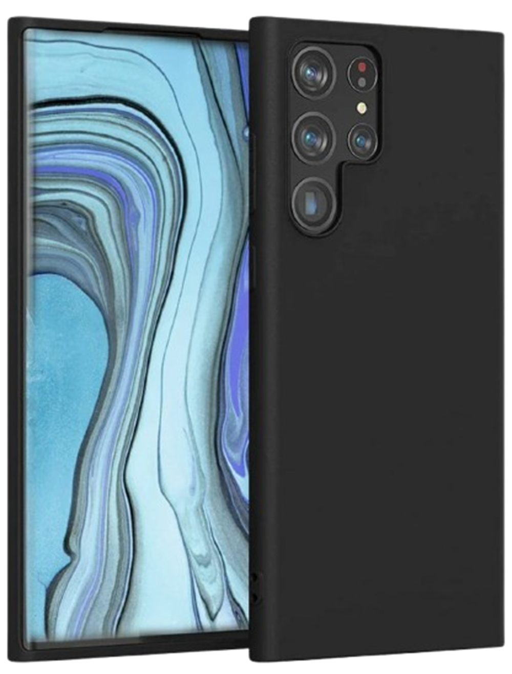 Forcell Samsung Galaxy S23 Ultra 5G Θήκη Σιλικόνης - Black