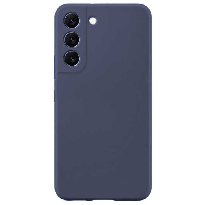 Forcell Samsung Galaxy S22 5G Soft Touch Θήκη Σιλικόνης - Blue