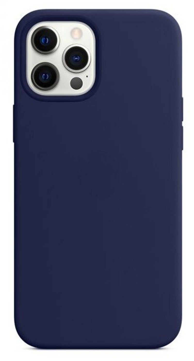 Forcell iPhone 12 Pro Max Soft Touch Θήκη Σιλικόνης - Navy Blue