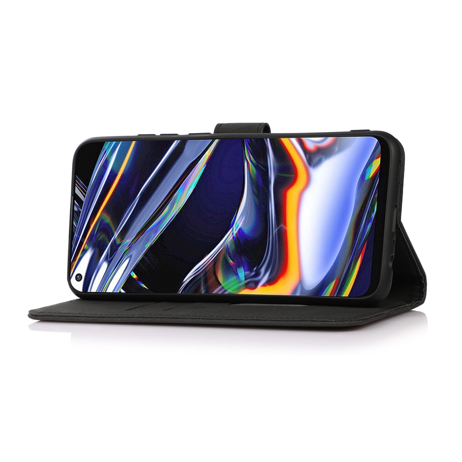 Samsung Galaxy A34 5G Θήκη Βιβλίο Μαύρο KHAZNEH Matte Texture Phone Case Black