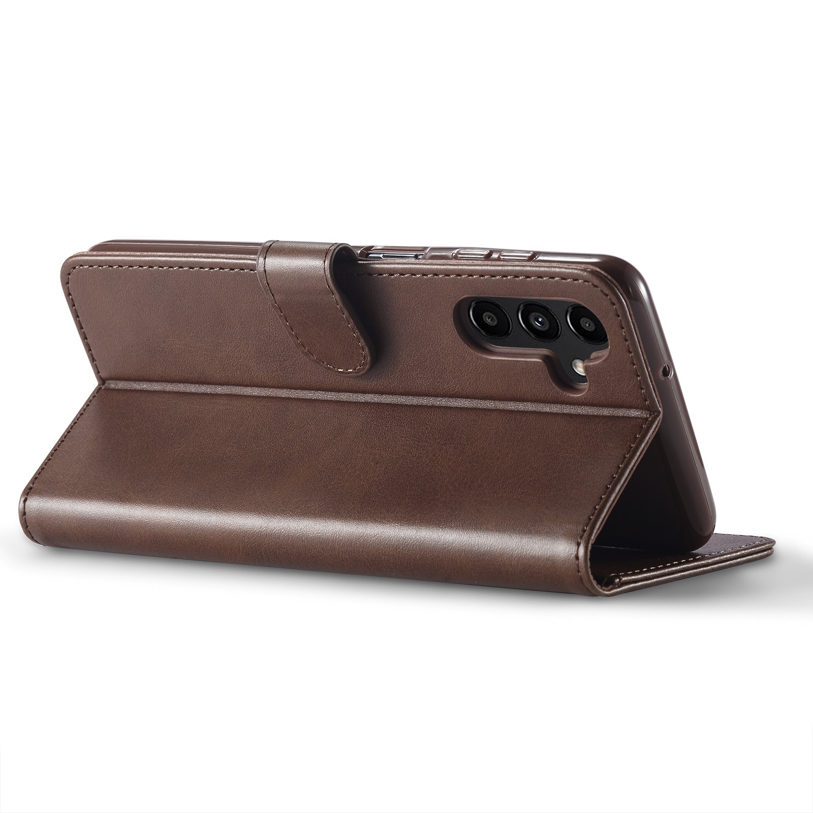 Samsung Galaxy A54 5G Θήκη Βιβλίο Καφέ LC.IMEEKE Calf Texture Phone Case Brown