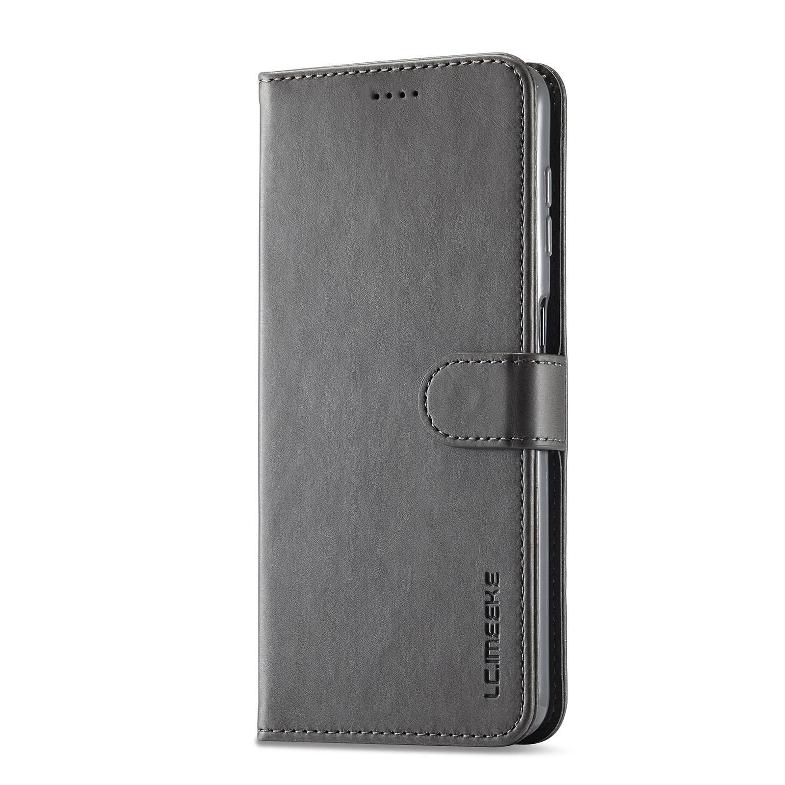 Samsung Galaxy A54 5G Θήκη Βιβλίο Γκρι LC.IMEEKE Calf Texture Phone Case Grey