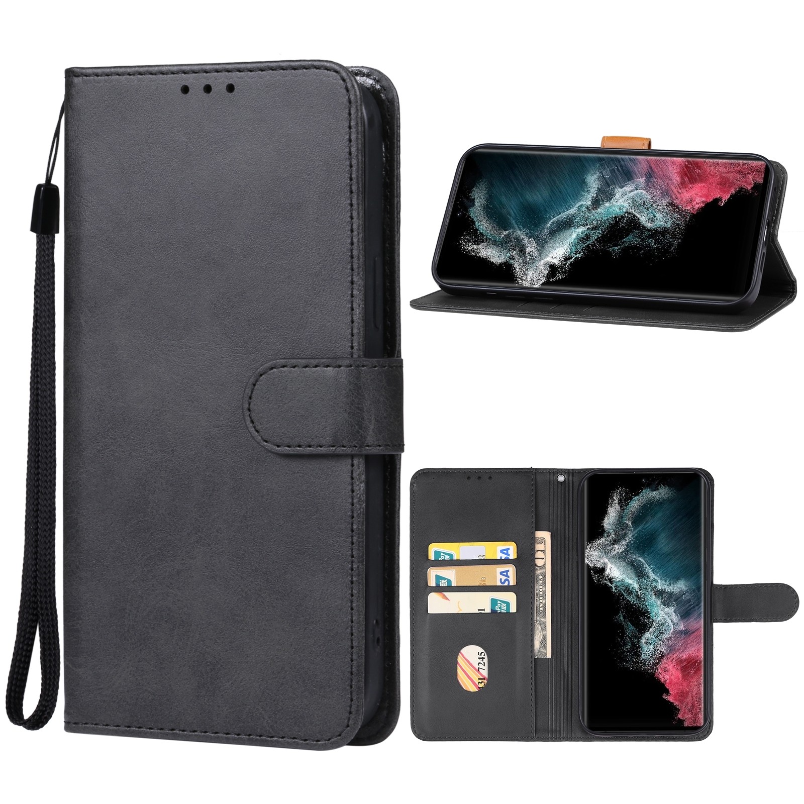 Samsung Galaxy S23 Ultra 5G Θήκη Βιβλίο Μαύρο Book Case Black