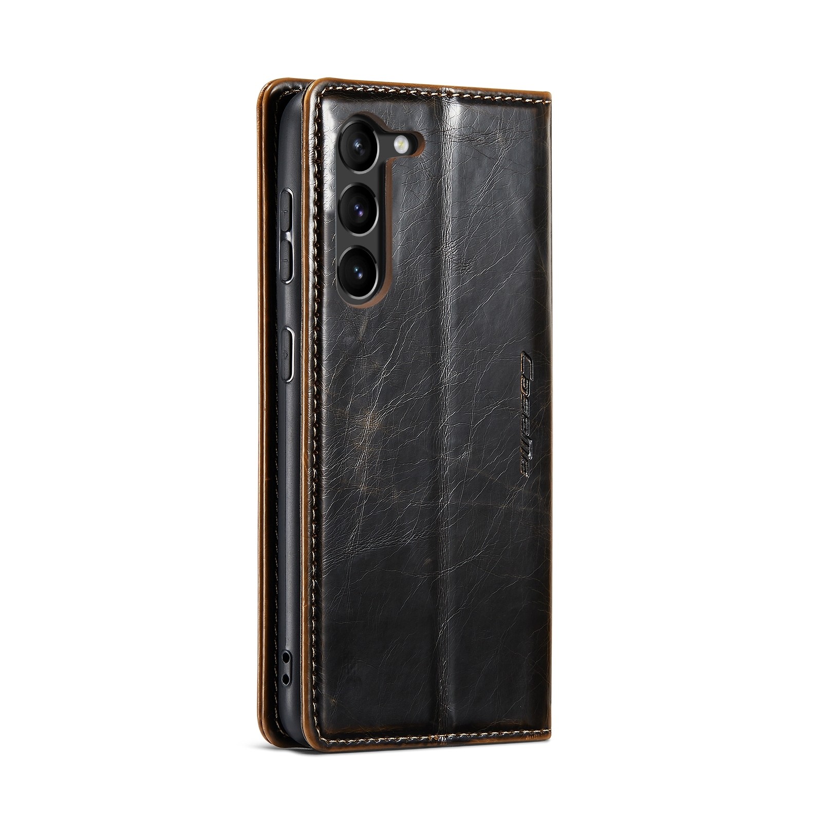 Samsung Galaxy S23 5G Θήκη Βιβλίο Καφέ CaseMe 003 Crazy Horse Texture Phone Case Coffee