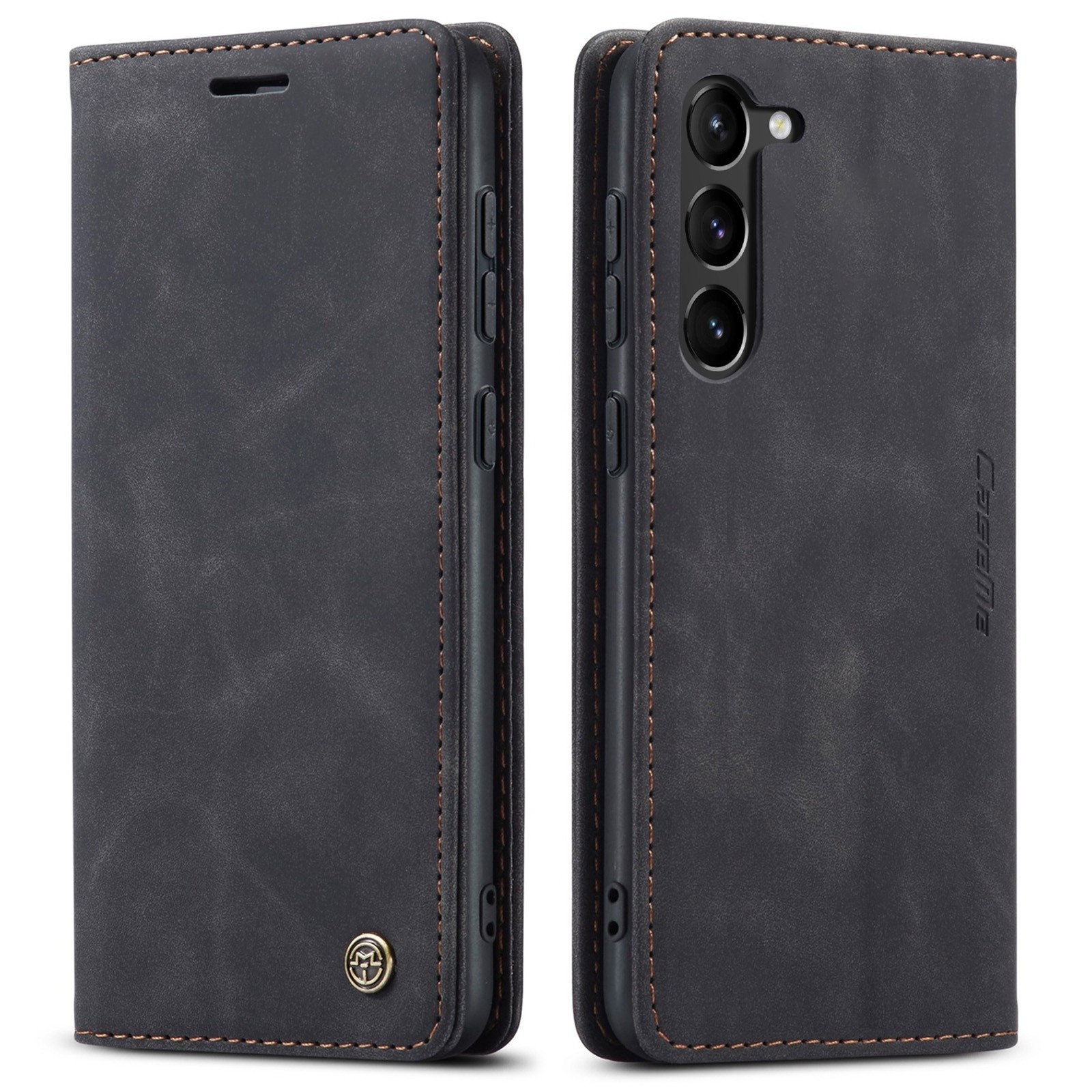 Samsung Galaxy S23 5G Θήκη Βιβλίο Μαύρο CaseMe 013 Multifunctional Horizontal Flip Phone Case Black