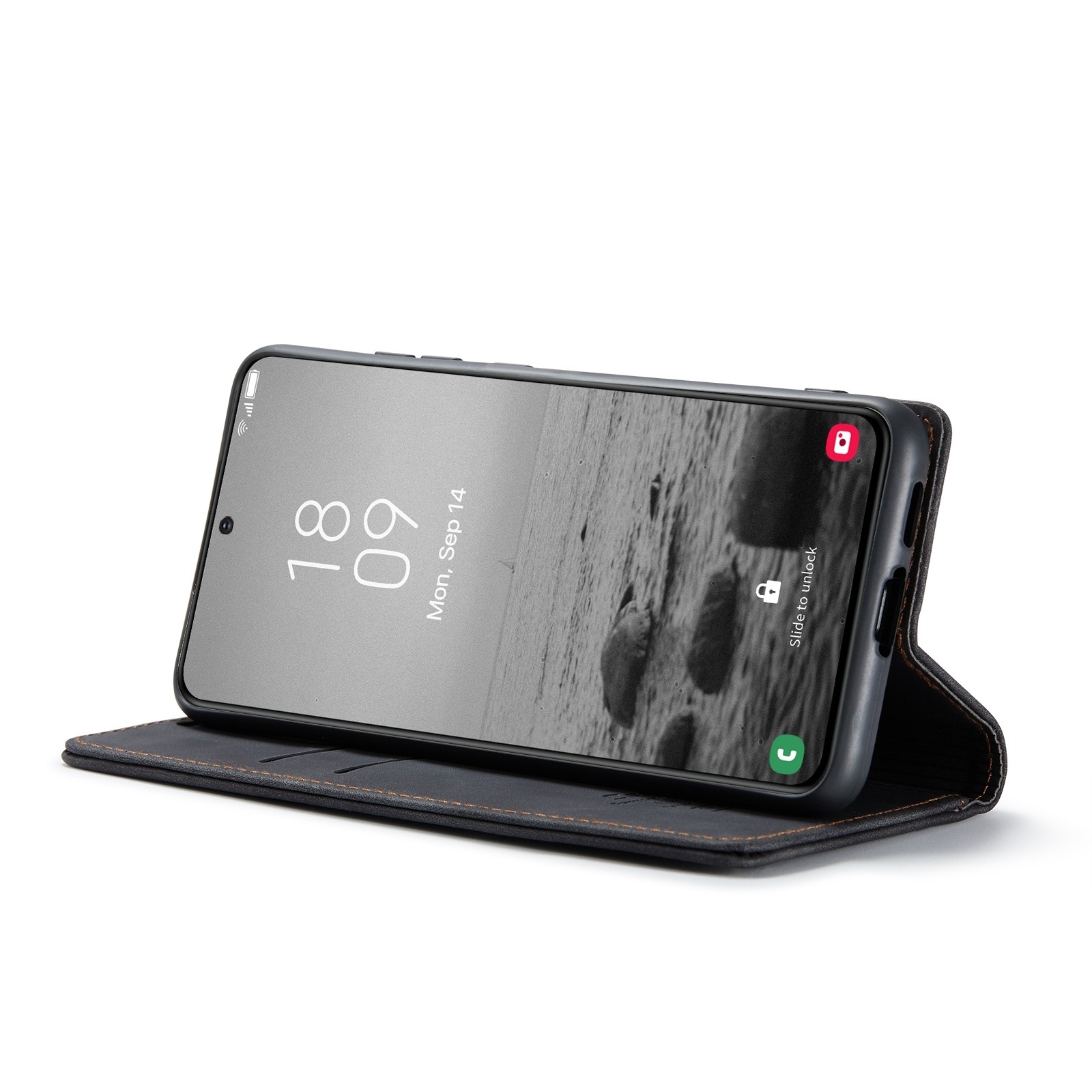 Samsung Galaxy S23 5G Θήκη Βιβλίο Μαύρο CaseMe 013 Multifunctional Horizontal Flip Phone Case Black