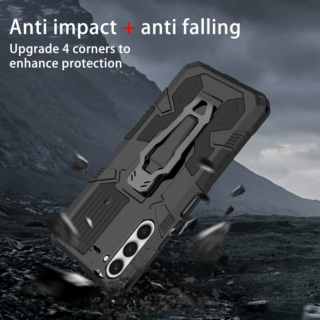 Samsung Galaxy S23 5G Θήκη Μαύρη Armor Warrior Shockproof PC + TPU Phone Case Black