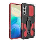 Samsung Galaxy S23 5G Θήκη Κόκκινη Armor Warrior Shockproof PC + TPU Phone Case Red