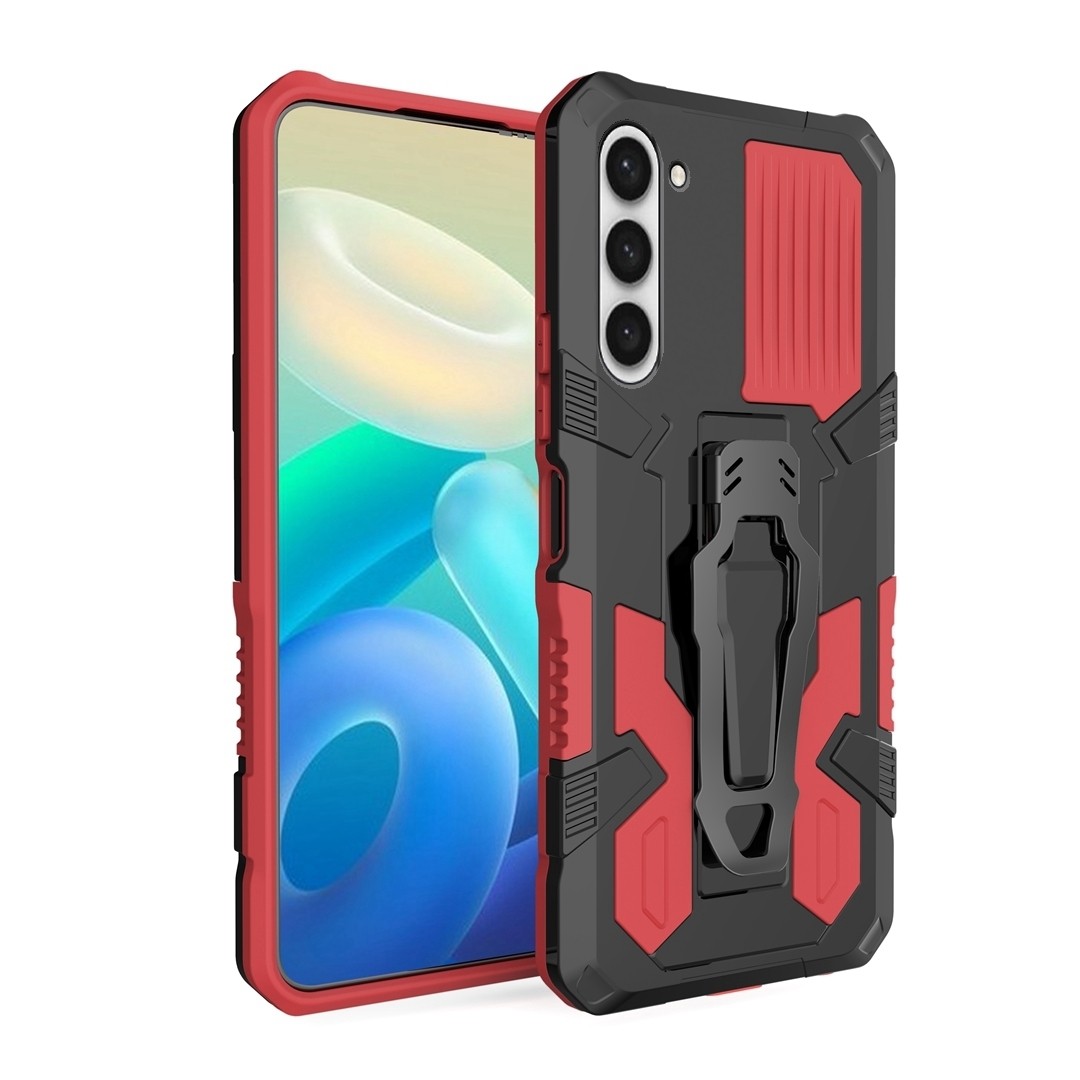 Samsung Galaxy S23 5G Θήκη Κόκκινη Armor Warrior Shockproof PC + TPU Phone Case Red