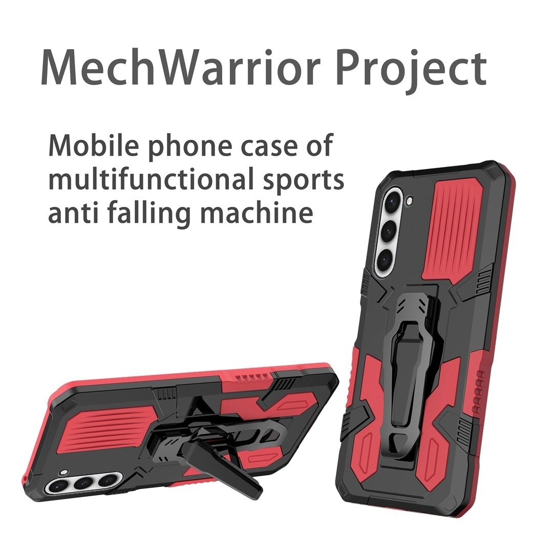 Samsung Galaxy S23 5G Θήκη Κόκκινη Armor Warrior Shockproof PC + TPU Phone Case Red