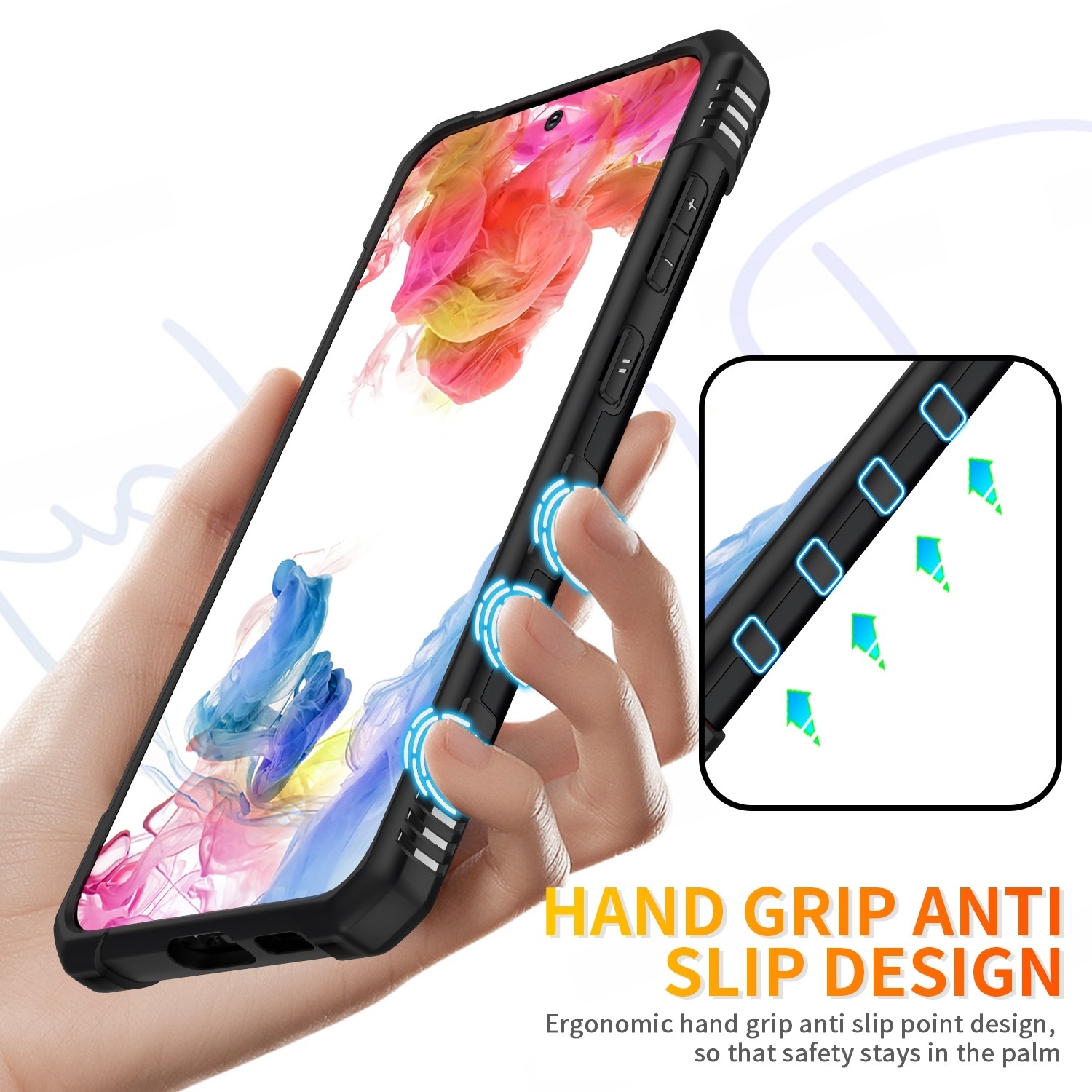 Samsung Galaxy S23 5G Θήκη Μαύρη Με Σταντ Ring Holder Phone Case Black
