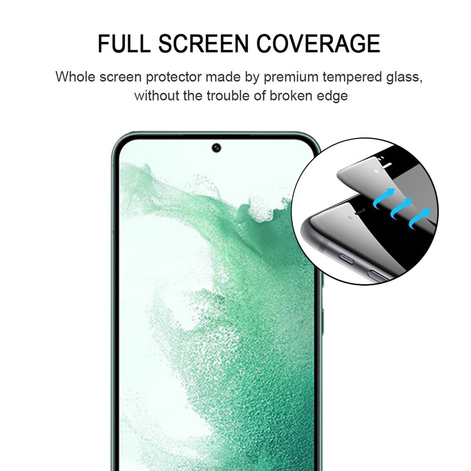 Samsung Galaxy S23 Plus 5G Προστατευτικό Τζαμάκι Μαύρο Full Glue Full Screen Tempered Glass Film Black