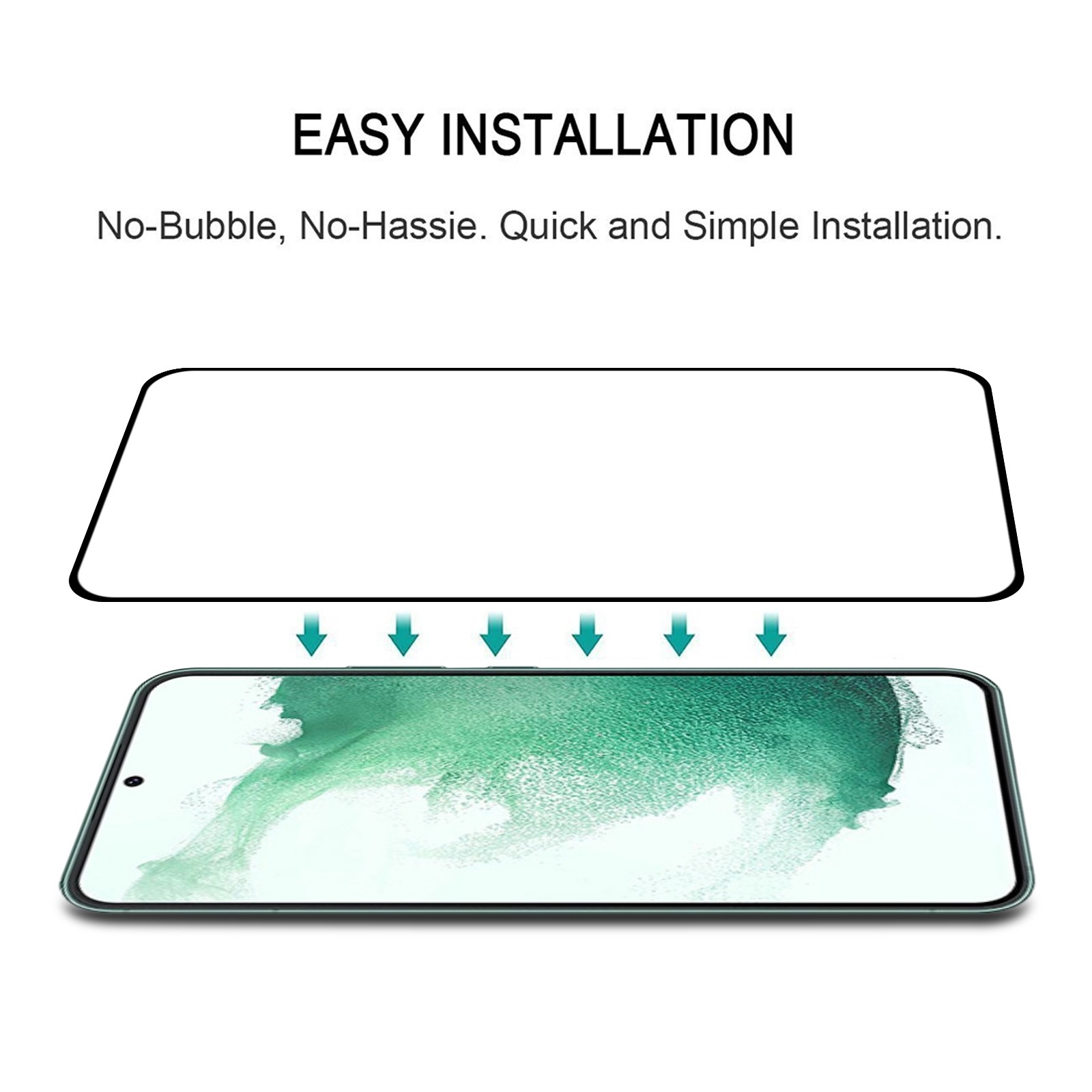 Samsung Galaxy S23 Plus 5G Προστατευτικό Τζαμάκι Μαύρο Full Glue Full Screen Tempered Glass Film Black